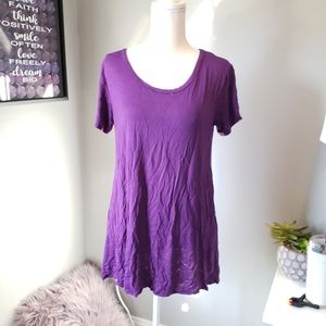 Solid purple tunic tee